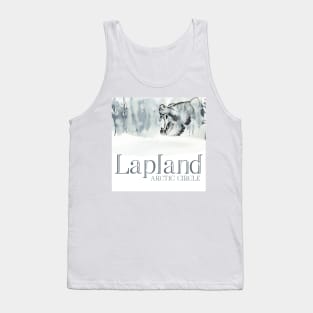 WINTER WILD LIFE  BEAR ARCTIC CIRLE LAPLAND SCANDINAVIA Tank Top